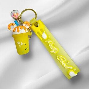 Yellow Mickey Keychain